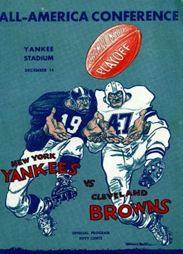 1947 AAFC Championship Program